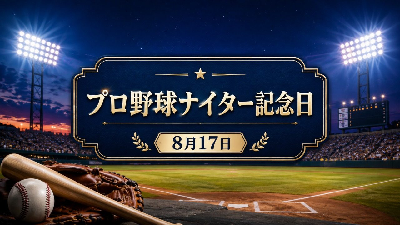8月17日・プロ野球ナイター記念日