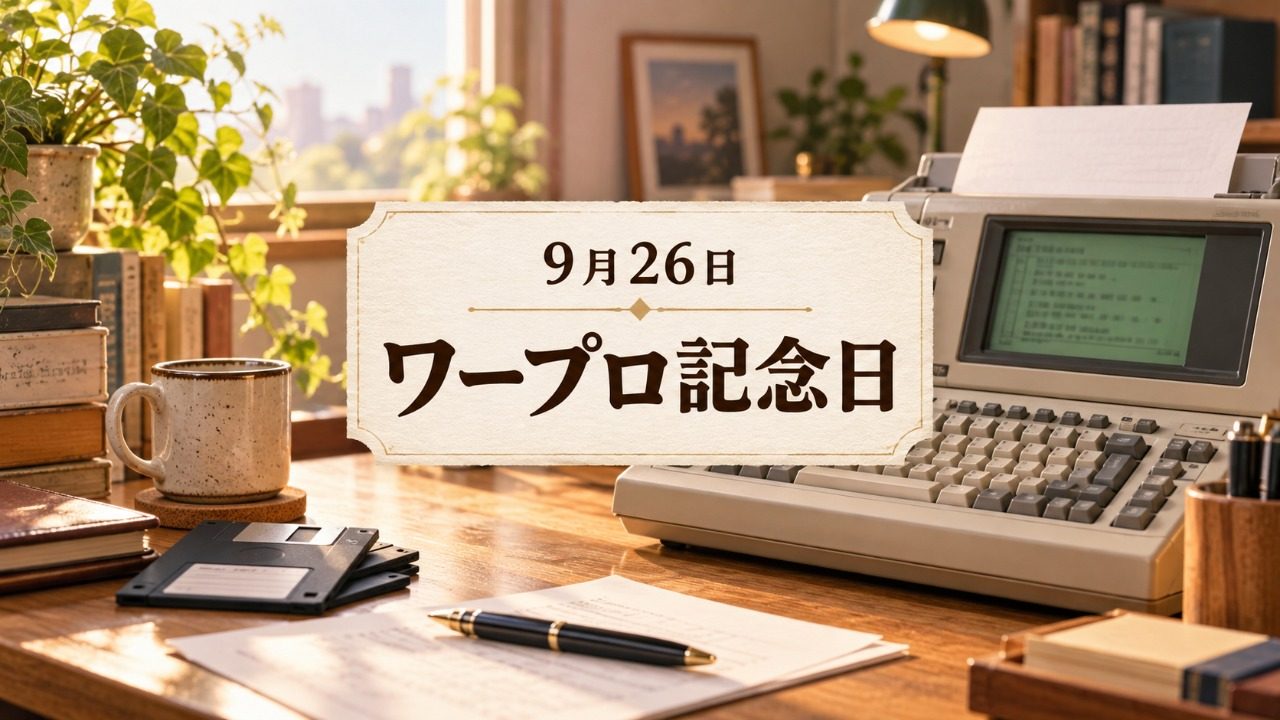 9月26日・ワープロ記念日
