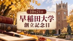 10月21日・早稲田大学創立記念日