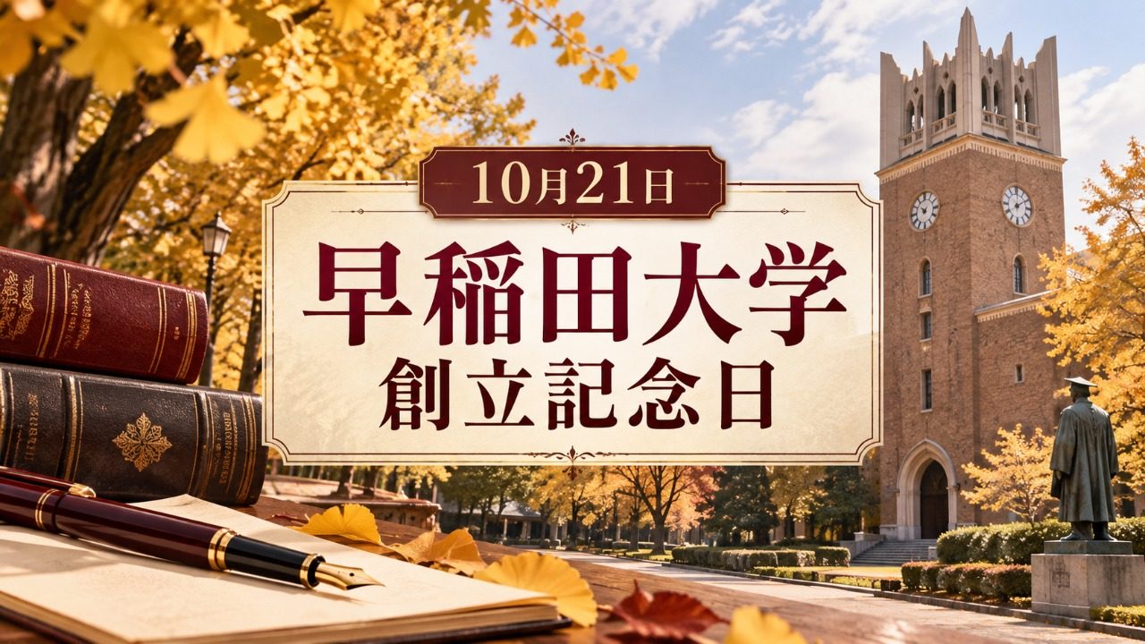 10月21日・早稲田大学創立記念日